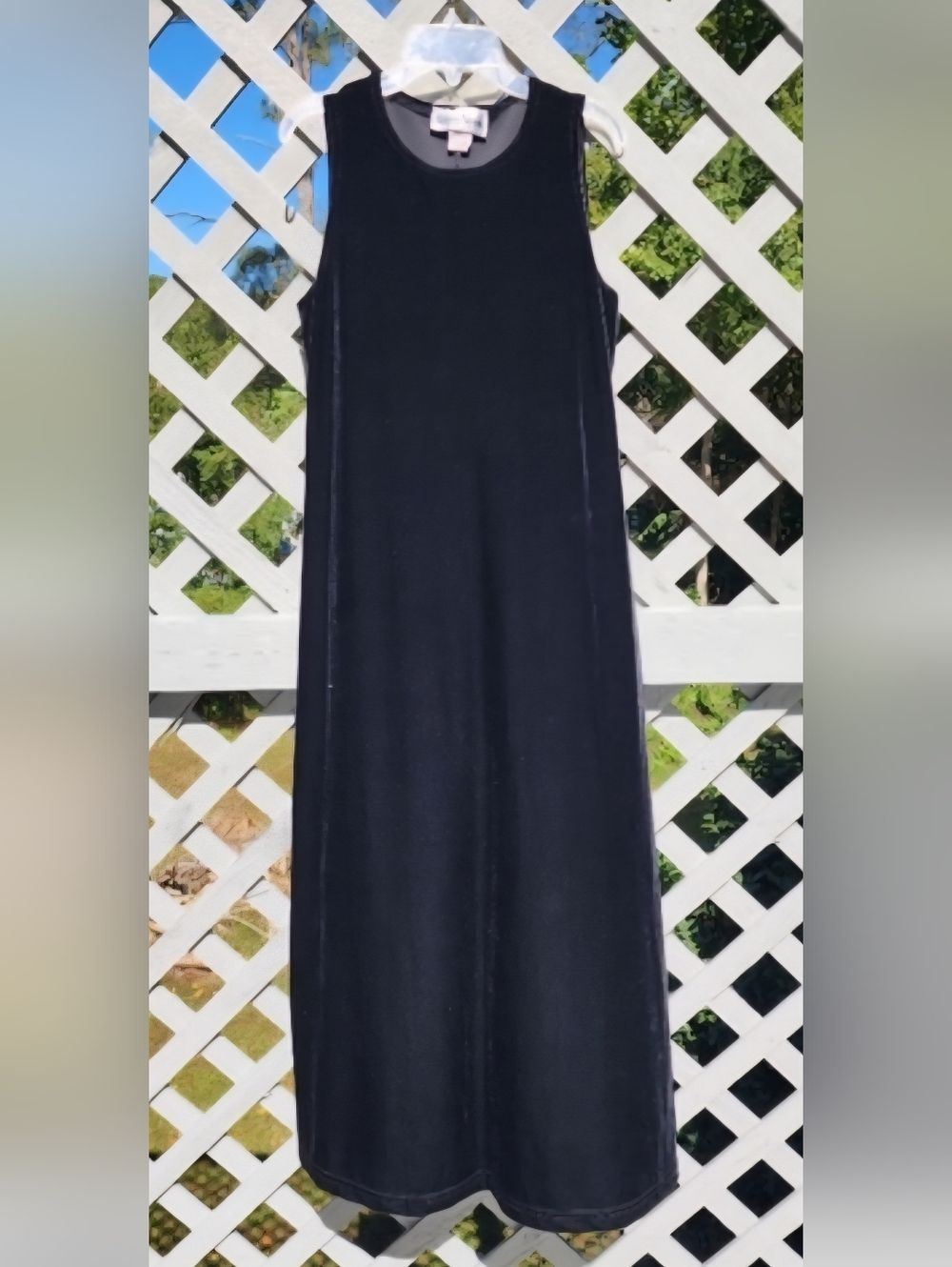 8p VELOUR black MIDI Dress